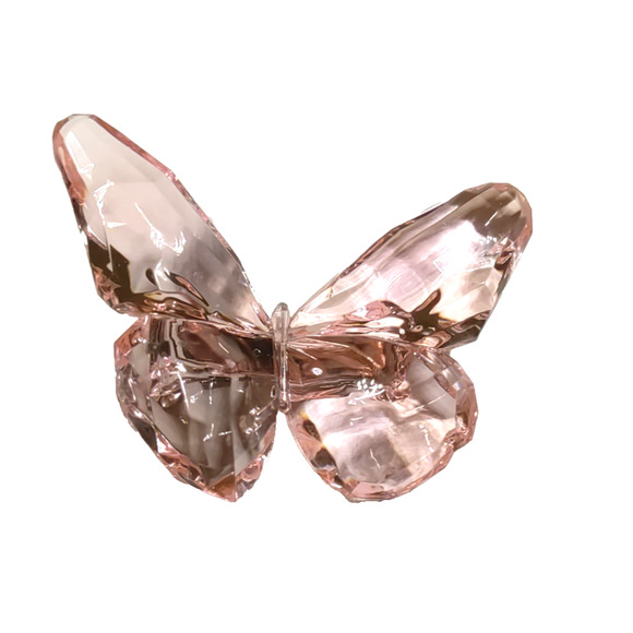 Hair Barrette Pink Plastic Butterfly Spring Easter Church - Picture 2 of 5